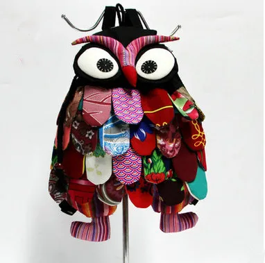 Модные рюкзаки с аппликациями в виде совы! Популярный детский подарок большой
