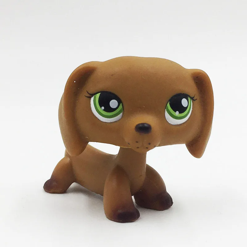 LPS кошка редкие игрушки для домашних животных #139 коричневый щенок таксы с