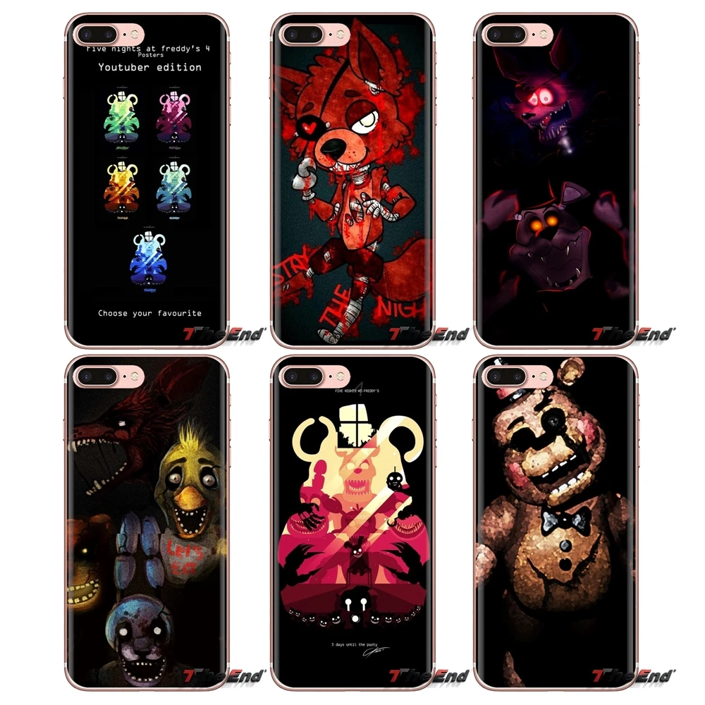 five nights with Freddie For Samsung Galaxy A3 A5 A7 A9 A8 Star A6 Plus 2018 2015 2016 2017 Transparent Soft Shell Covers |