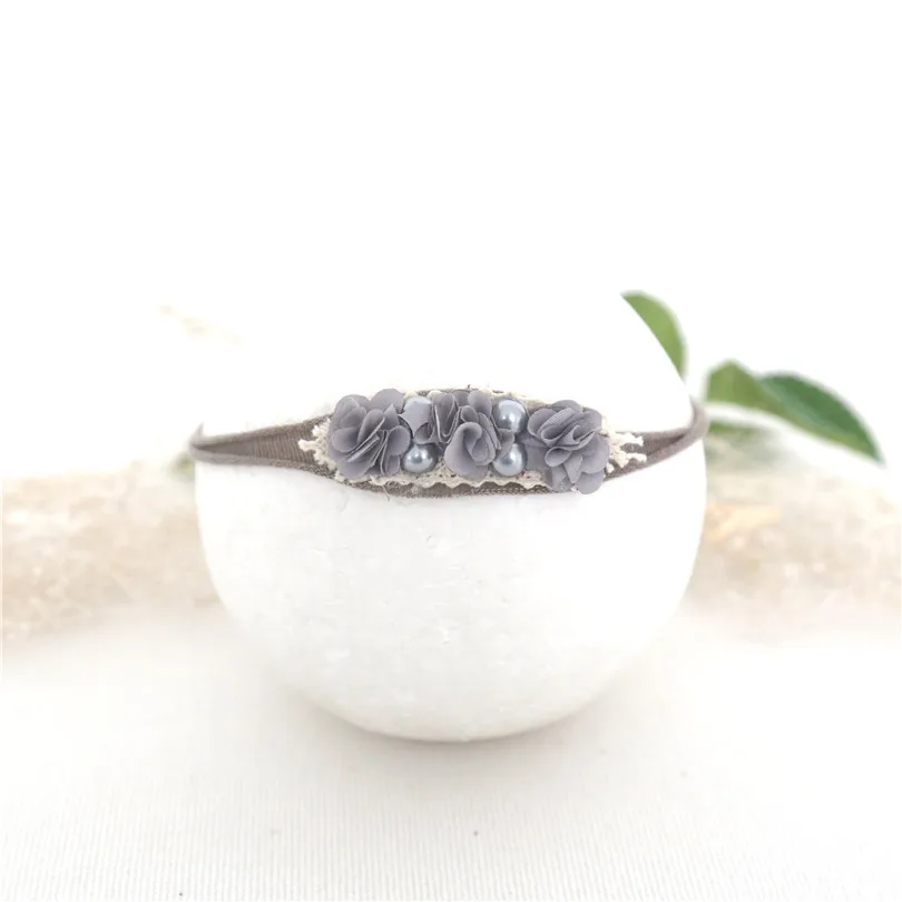 Светло-Розовая Повязка на голову с цветами из фетра аксессуары для волос