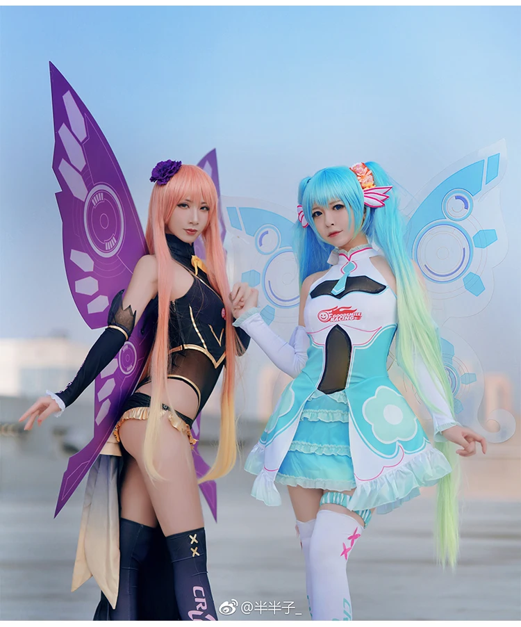 Костюм для косплея аниме VOCALOID 3 megourine Luka соблазнительный гоночный костюм Z|Костюмы