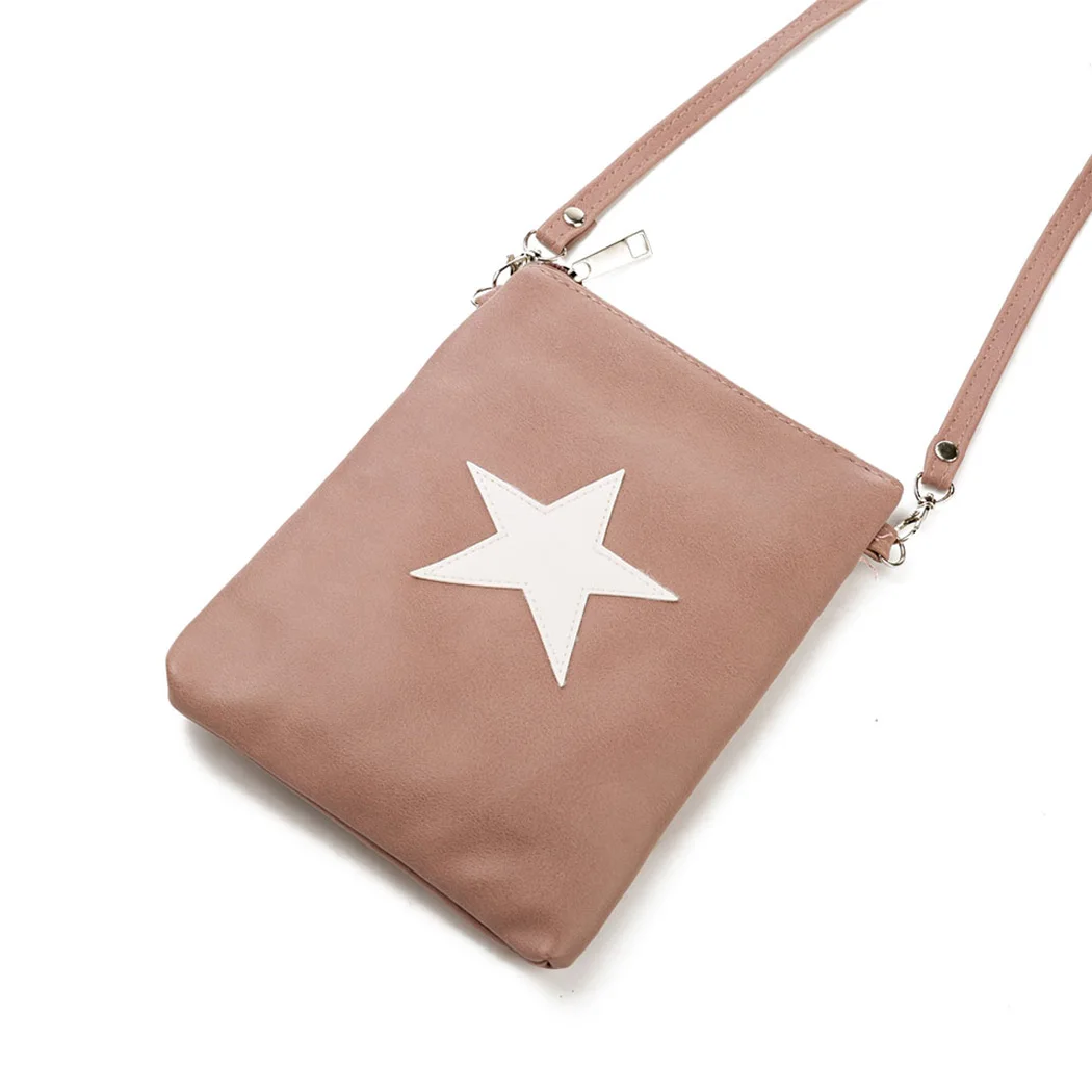 2018 Для женщин Повседневное кожа Crossbody мини сумка звезда Дизайн женский двойная
