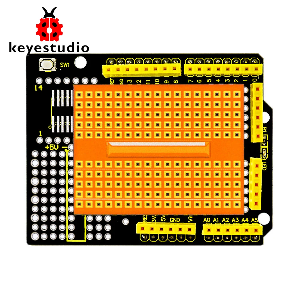 Протоэкран Keyestudio для Arduino Mega 2560/Arduino Uno R3 с макетной платой 170