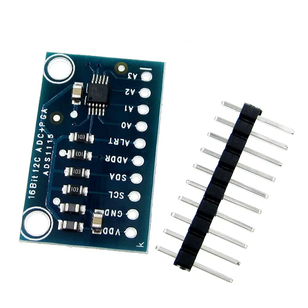 

16-битный I2C ADS1115 модуль ADC 4-канальный с усилителем Pro Gain RPi