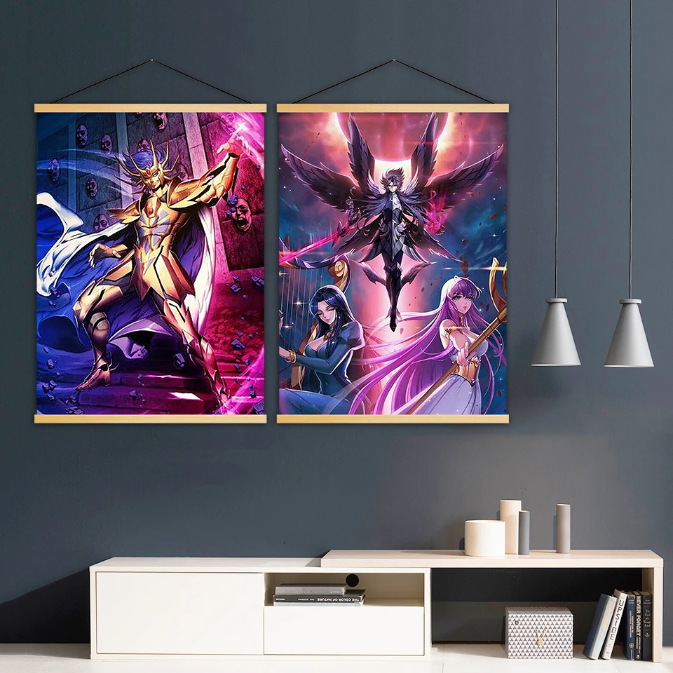Настенный Декор для дома современное изображение комиксов Saint Seiya маска смерти