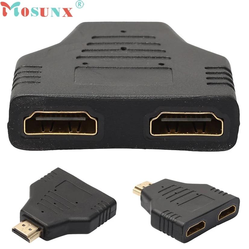 Цена по прейскуранту завода MOSUNX Горячая продажа HDMI папа к двойному Женский 1 2 Way
