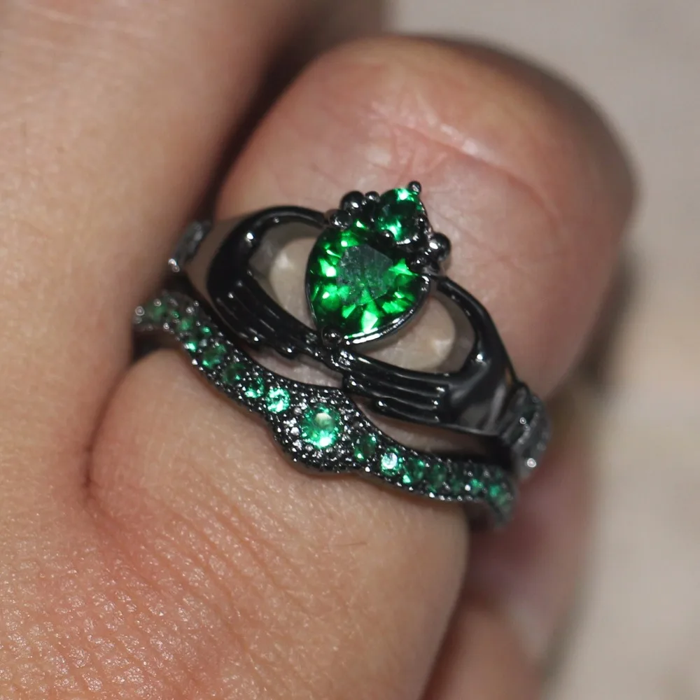 Модные ювелирные изделия choucong 10 карат Черное золото перламутровая огранка 5A