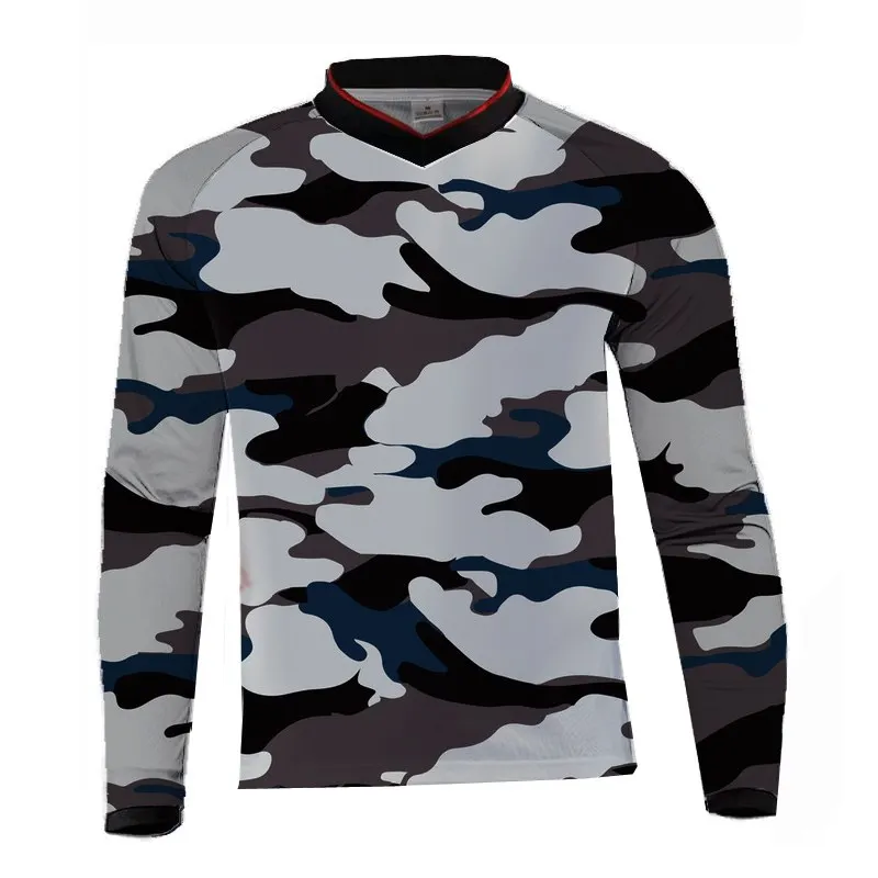 Гоночный длинный рукав MTB Джерси внедорожный горный велосипед DH мото BMX Мото