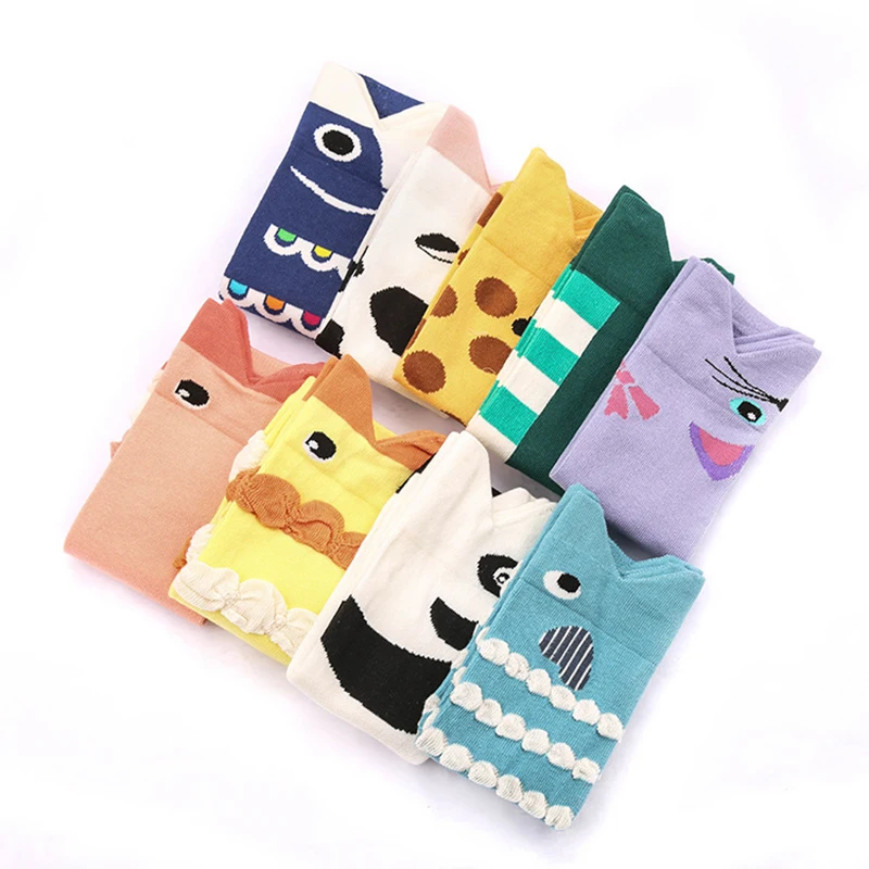 Детские хлопковые гетры с рисунками детские носки до колена для мальчиков и