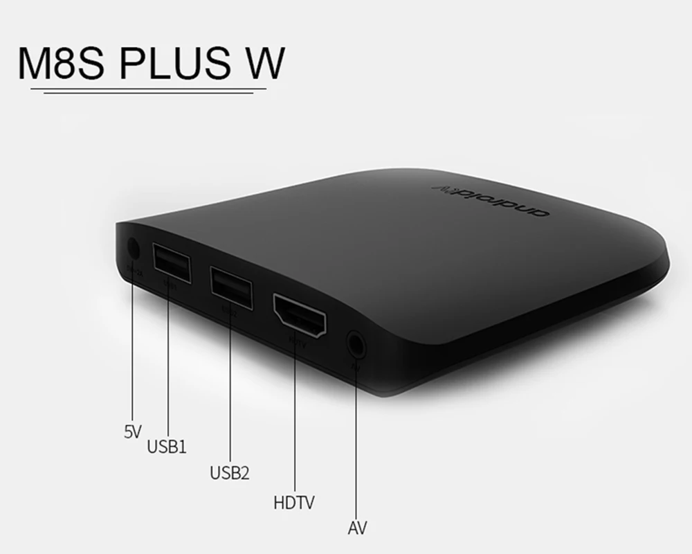 Mecool M8S PLUS W Adroid 7,1 четырехъядерный процессор Amlogic S905C 1 ГБ 8 ГБ 2,4 г WiFi 4 K, H.265 набор топ поддержка ТВ-коробок OTA обновление высококачественный