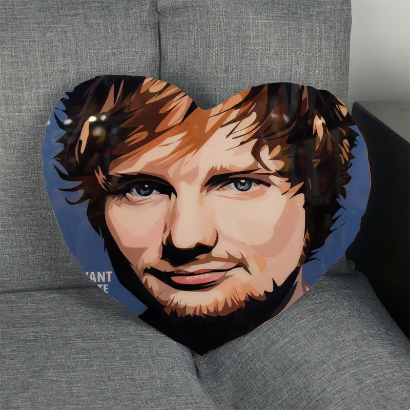 13 Новое поступление заказной Ed Sheeran Наволочка на молнии Обложка ДЕТЕКТИВНАЯ подушка в форме сердечка крышка спальня свадебное украшение - Цвет: 13