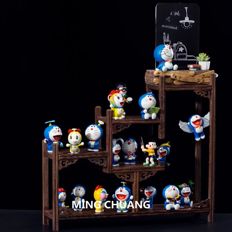 Игрушка фигурка Doraemon Nobita Nobi Minamoto Shizuka Konta Takeshi Honekawa Suneo со светодиодной подсветкой