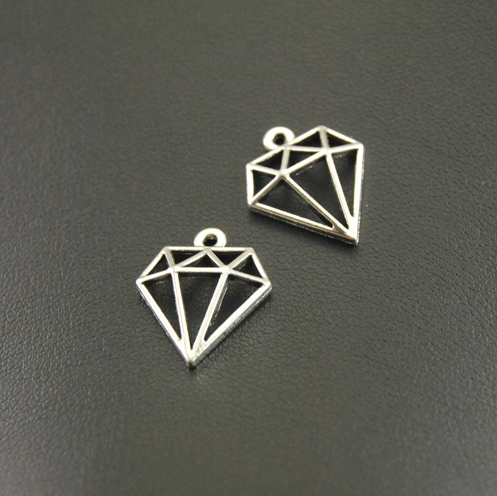 15 шт. подвески серебряного цвета 11 х19 мм|charms for jewelry|metal charmscharm pendant |