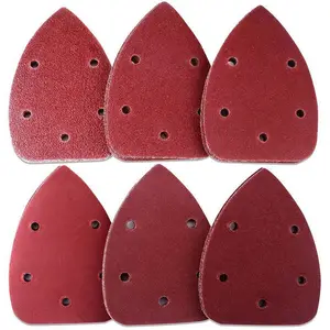 HLZS-40pcs 14 см мышь шлифовальные станки площадку песок смешать 60 80 120 240