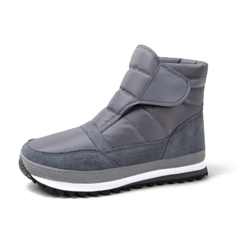 Модные зимние водонепроницаемые теплые повседневные мужские хлопковые ботинки