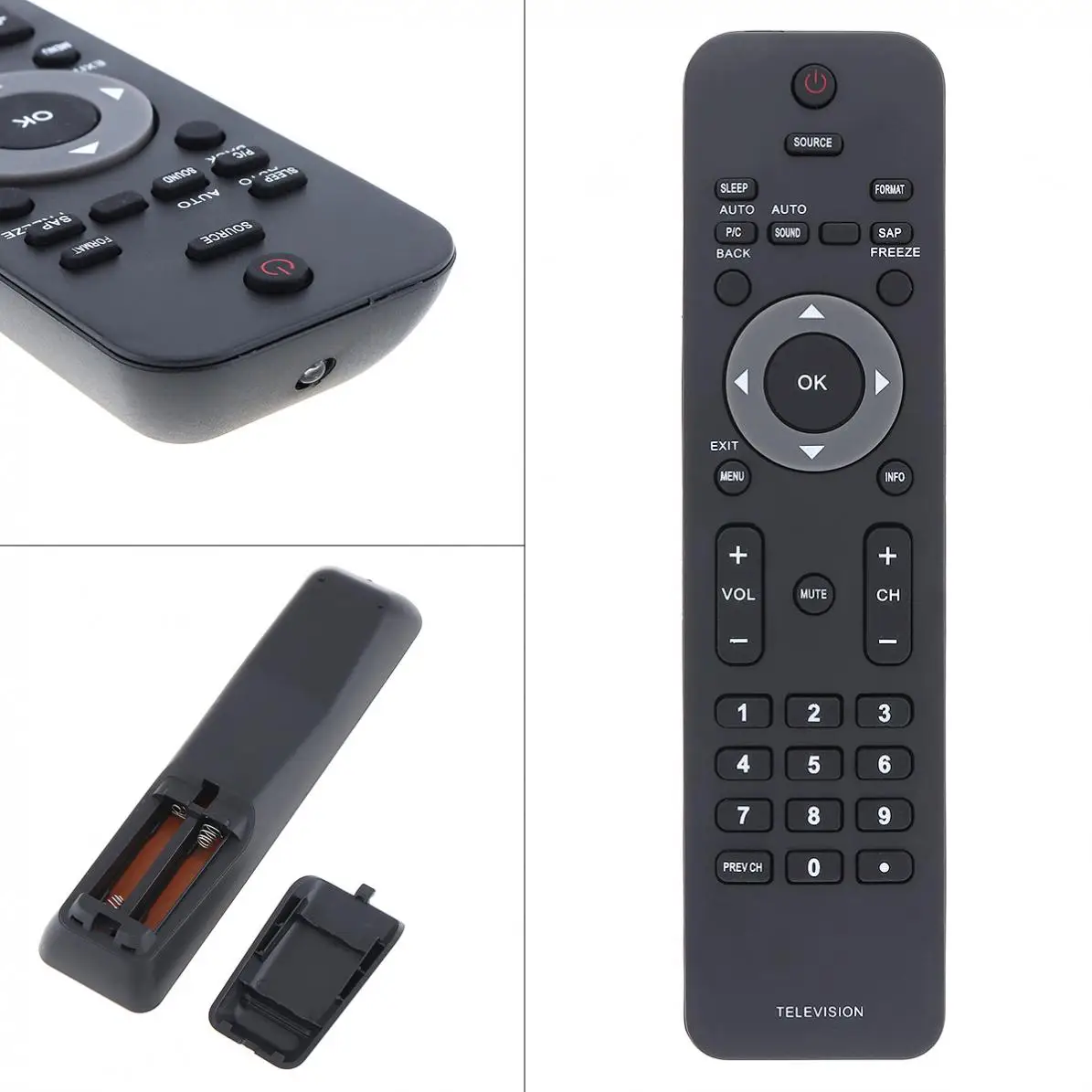 ТВ дистанционного Управление Поддержка 2 батарейки ААА с дальность передачи для