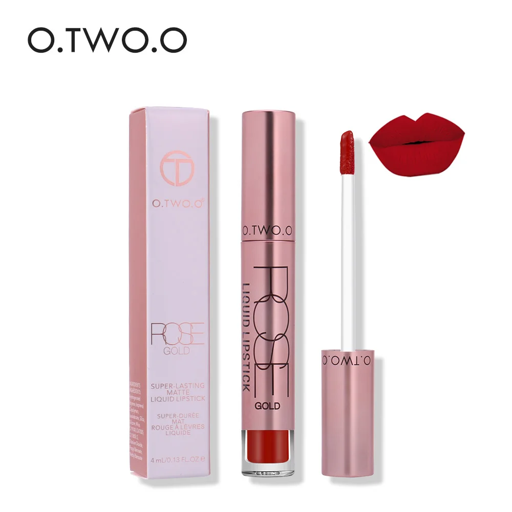 O.TWO.O Brand Liquid Matte Lipstick 12 Colors Long Lasting Waterproof Lip Gloss Makeup Tools|lip gloss lips|liquid matte lipstickbrand liquid