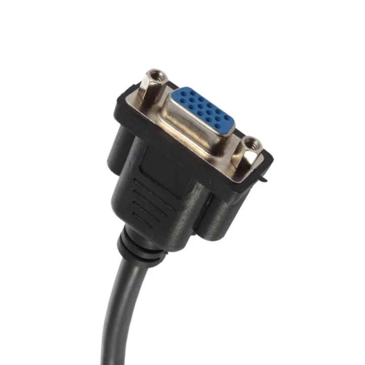 HDMI мужчин и женщин VGA D-SUB 15 булавки M/F Соединительный кабель адаптер конвертер 20 см