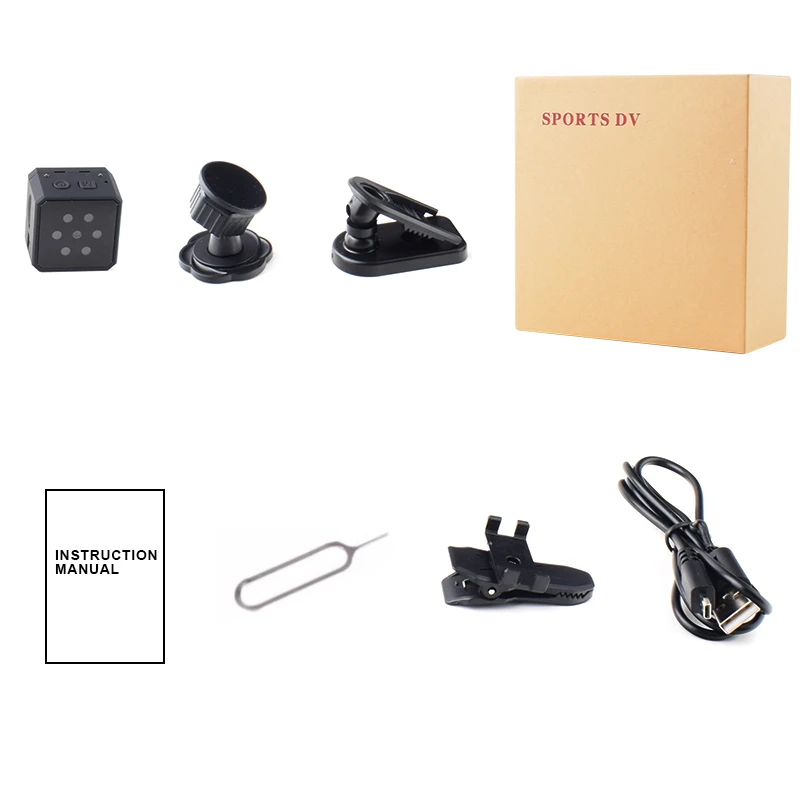 

1080P HD Mini DV Camera Night vision Surveillance camera with SD card slot Motion Detection Video loop coverage CCTV camera