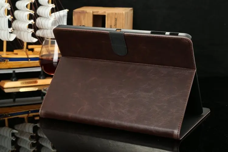 SM T525 чехол роскошный подставка из искусственной кожи с узором Crazy Horse для samsung Galaxy