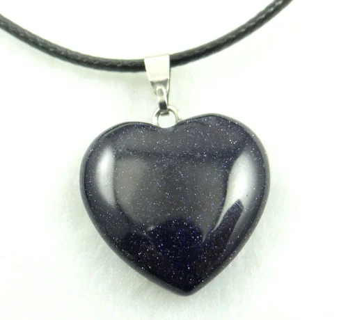 Ожерелье с подвеской в виде сердца из натурального кварца 20 мм|necklace natural crystal|natural