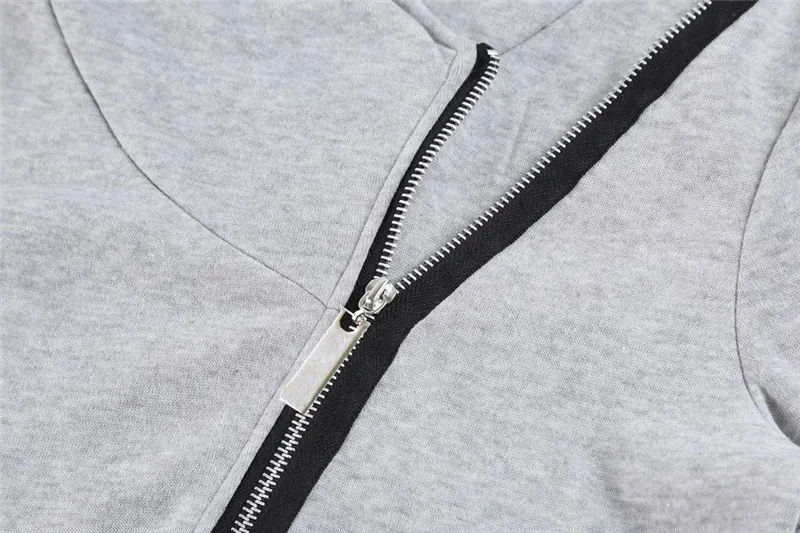 Sudadera Mujer, Элегантная блузка на молнии с капюшоном, осенне-зимний свитер, пальто, куртка, верхняя одежда, Polerones Mujer,, Прямая поставка, L#13
