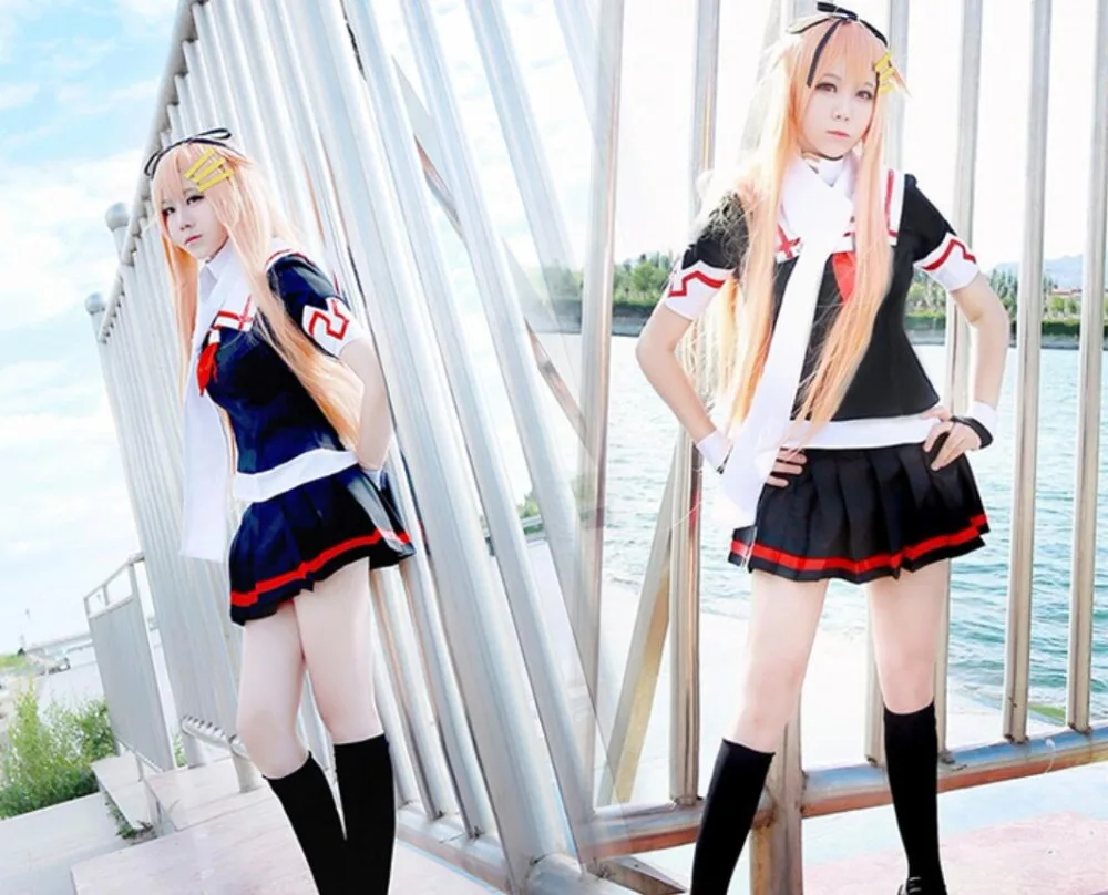 Игра Kantai Collection Косплей Аниме Мультфильм Хэллоуин вечевечерние НКА cos yuudachi костюм