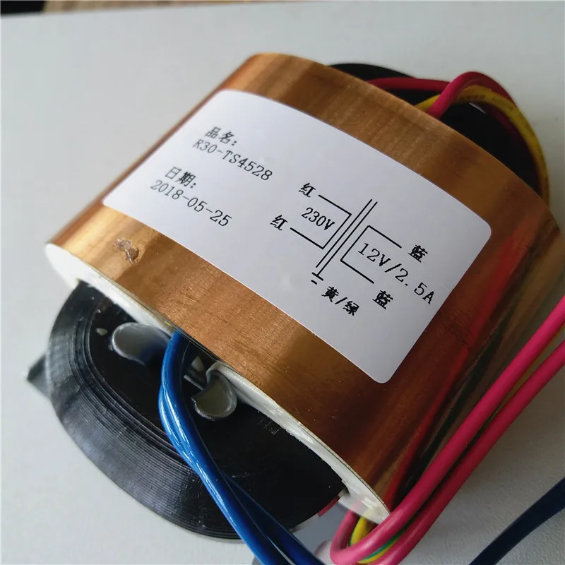 250V 0.12A 6 3 V 2A R трансформатор сердечника R30 изготовленный на заказ 220 V/230 30 45VA с