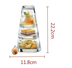 Снэк десерт чаша костюмы стеклянная Творческий салатник новая идея для тех кто
