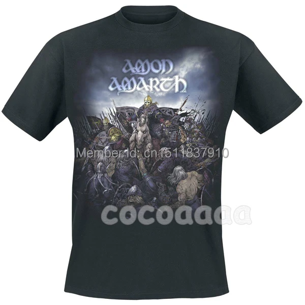 Высококачественная Черная Рубашка Харадзюку Amon Amarth Rock 3D печать Новинка ММА