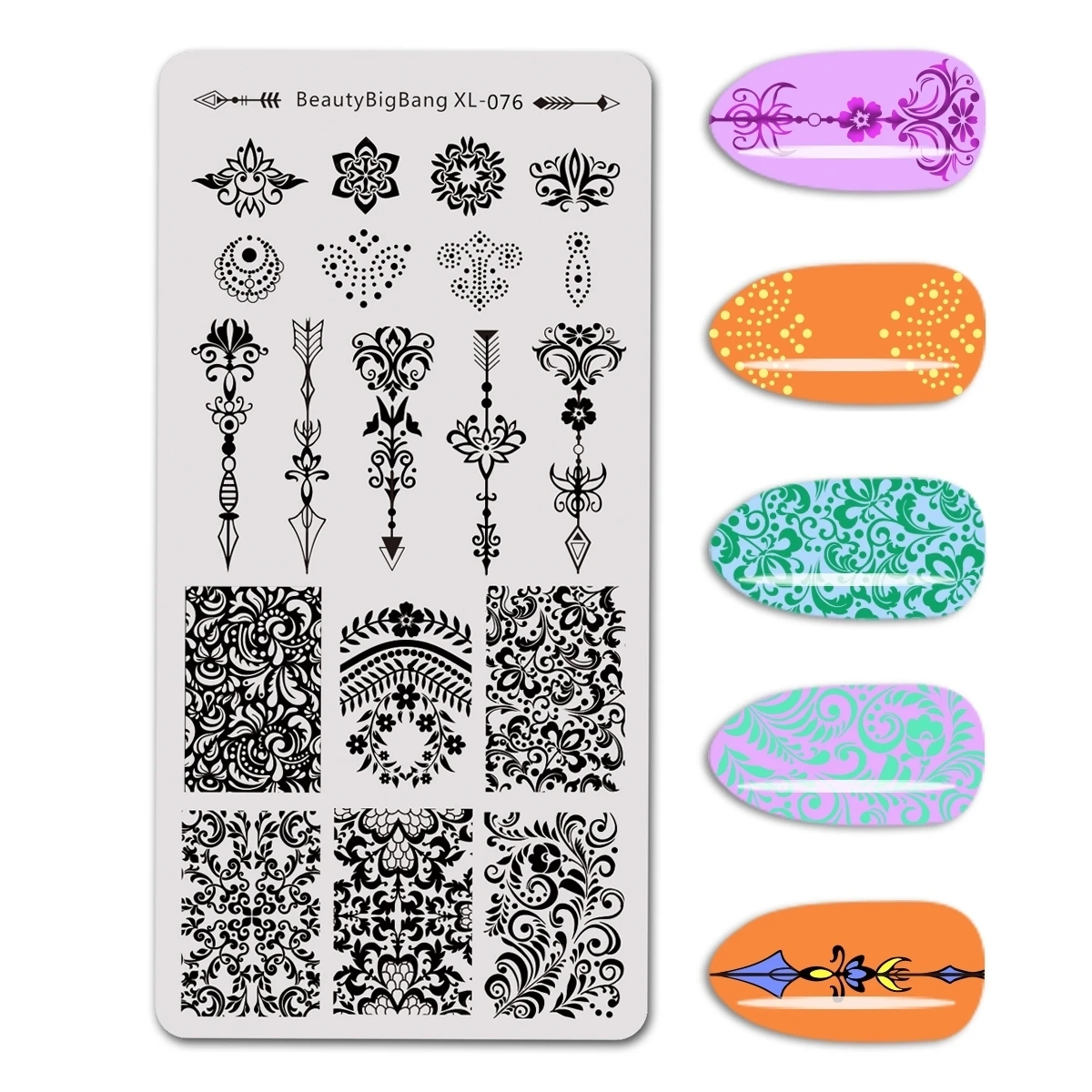 BeautyBigBang штамповочная пластина для ногтей прямоугольник дождь животных зонтик шаблон штамповочных плит дизайн ногтей XL-059