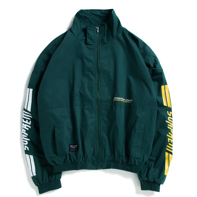 ZK новый цвет блок лоскутное печатных трек повседневный мужской жакет Zip Up
