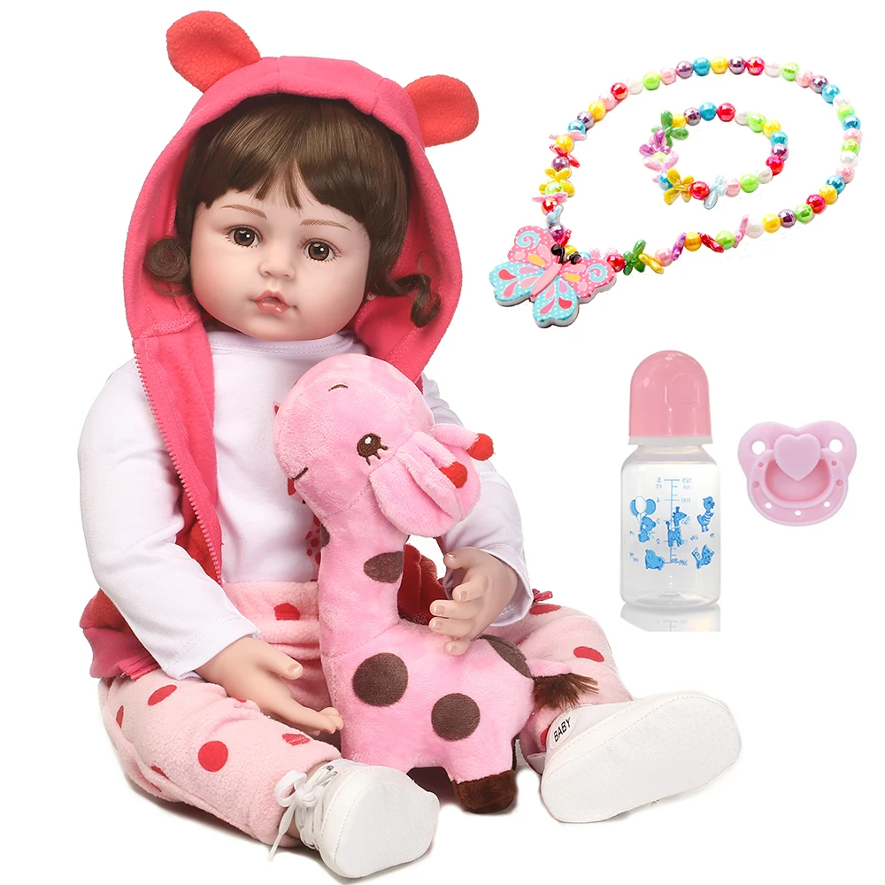 

NPK 58cm Silicone Reborn Baby Dolls bebe Boneca Reborn Realista toddler Dolls For Children Birthday Gift Bebes Reborn