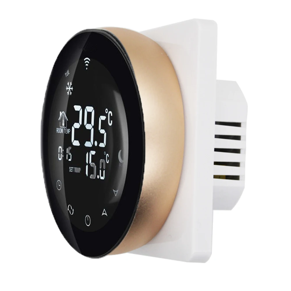 Wifi Thermostat Voice Programmable Electric Heating LCD Touch Screen Digital Display Works With Alexa /Google Home | Обустройство
