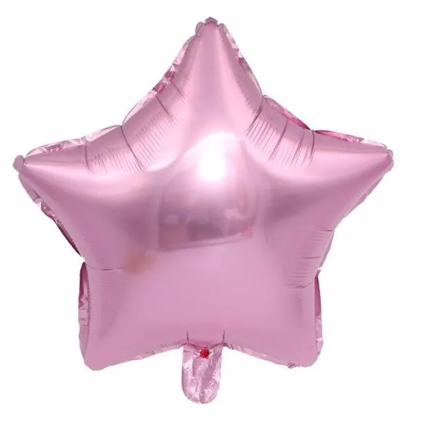 pink 5 шт. 18 дюймов пятиконечная фольга Звездные шарики свадебные украшения Globos Babyshower День Рождения украшения детские игрушки - Цвет: pink
