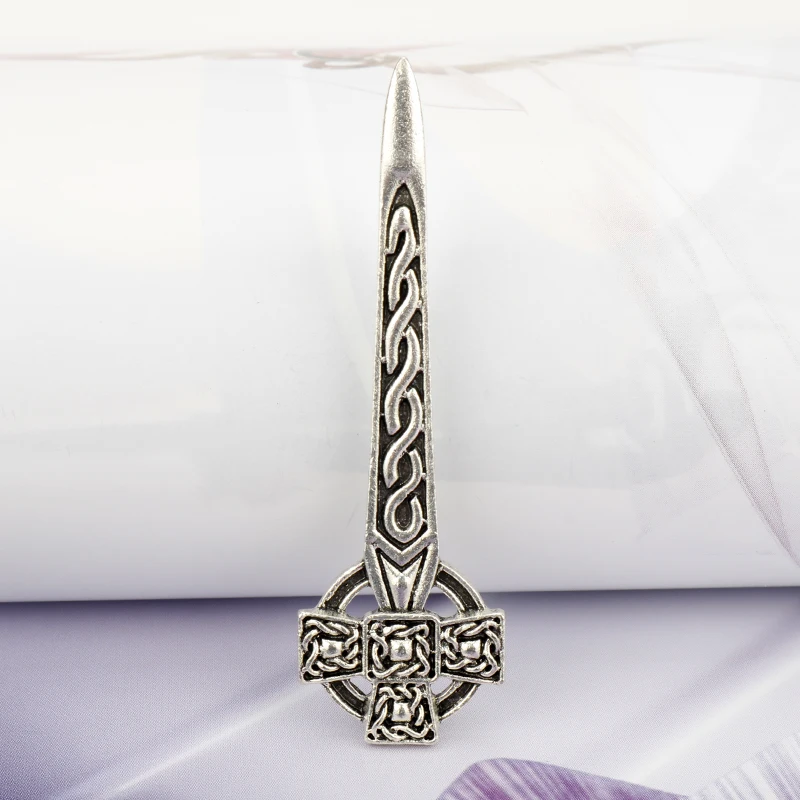 Винтажная брошь в виде расторопши Celtics Knot Kilt Pin ювелирное изделие Outlander