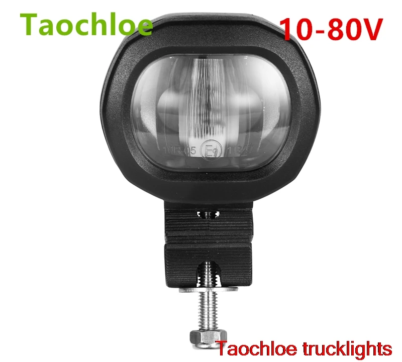 

1x 10-80v IP68 EMARK E9 6w Red Flood Beam 48v LED Forklift Forktruck Red Danger zone LED forklift warning light redzone