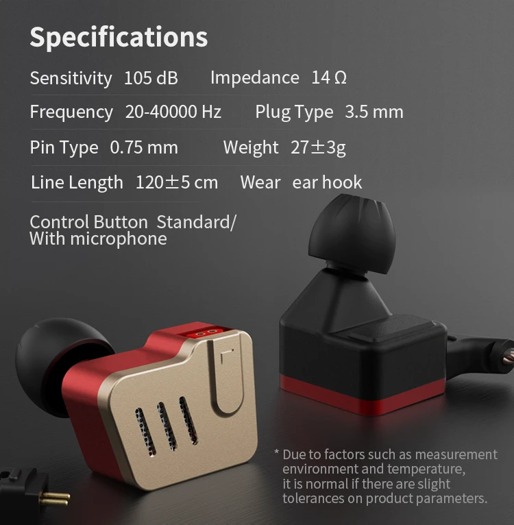 Наушники KZ BA10 сбалансированные арматурные наушники вкладыши 5BA HIFI спортивные