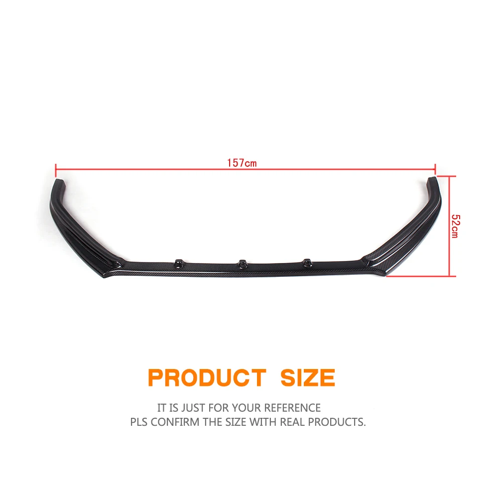 Передний спойлер для подбородка из углеродного волокна фартук Volkswagen VW Polo GTI Hatchback