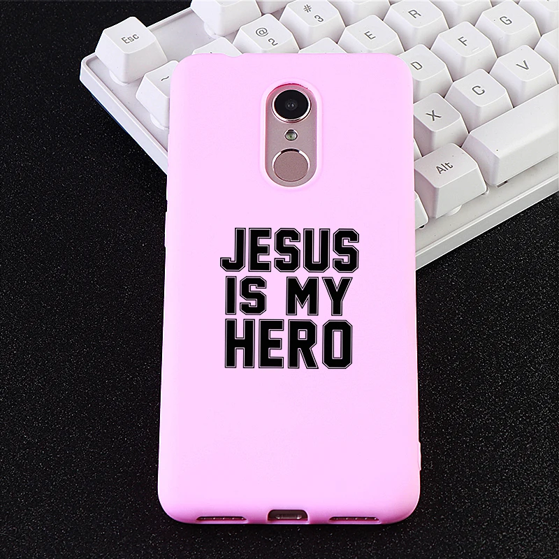 Phone Case for Xiaomi Redmi Note 6 MIX 2 3 S 8 SE Youth Max 4x 5 A Pro Cases Jesus Is My Hero Silicone Covers Accessories |