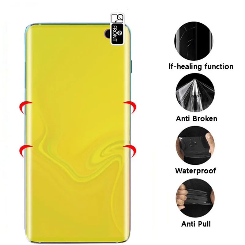 3D мягкий ПЭТ пленка для передней панели samsung S10E S10 S9 S8 S7 S6 edge Plus Note8 Note9 Экран