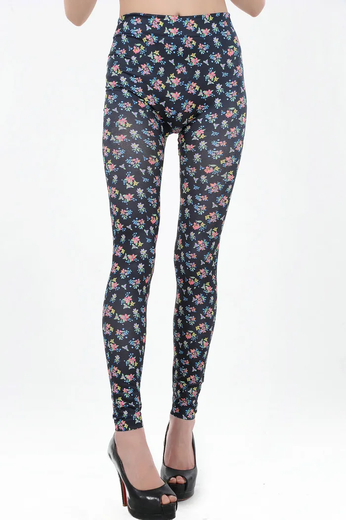 Женские леггинсы с цветочным принтом ML7604 новые милые принтом|leggings winter|legging sets for
