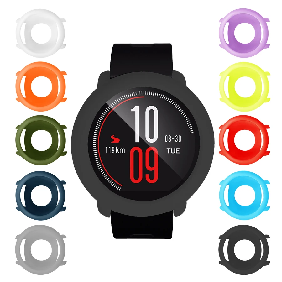 Чехол для Amazfit Pace мягкий ТПУ чехол с полным покрытием защитный бампер защитная