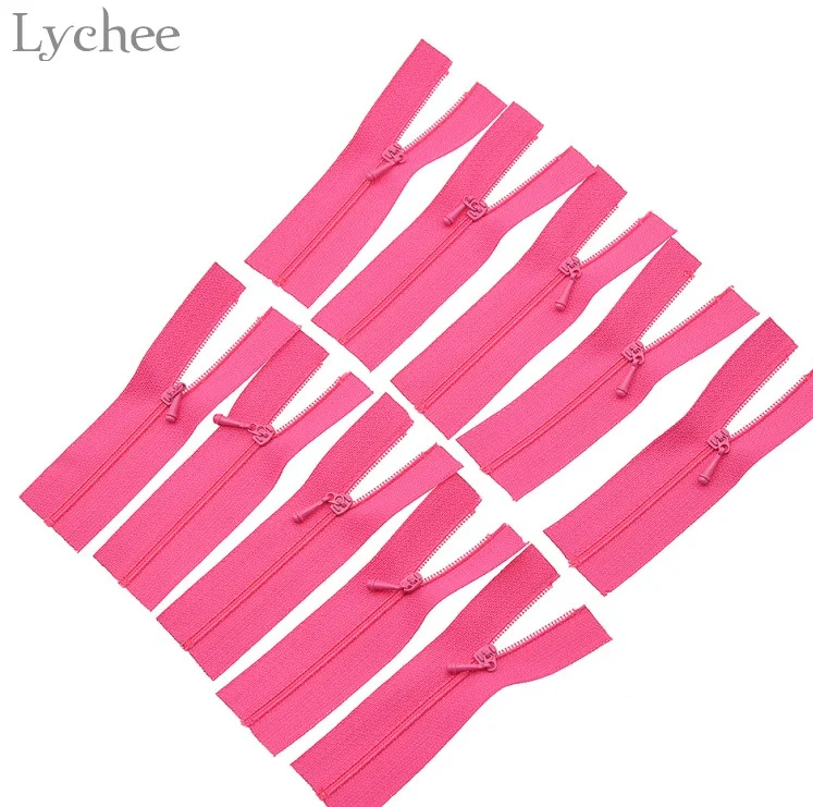 Pinkpeach Blossom Lychee жизнь 10 шт. Мини молния Кукла одежда молния DIY ручной работы шитье скрапбукинг аксессуар для одежды аппликация - Цвет: Pinkpeach Blossom