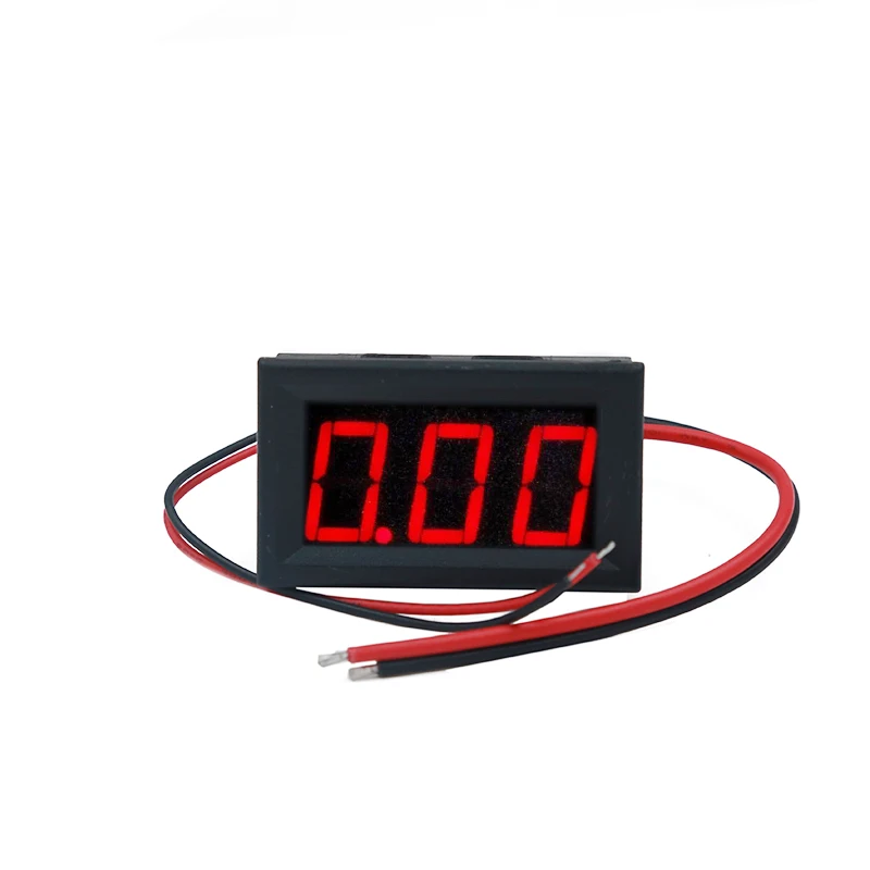 100 шт./лот цифровой амперметр fedex DC 0-10A измеритель тока в автомобиле Красный