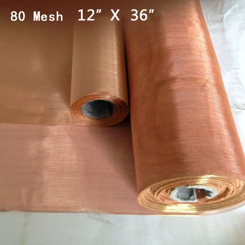 100% Микрон медный фильтр экран s тканый 80 сетчатый 12 &quotx 36&quot для просеивания