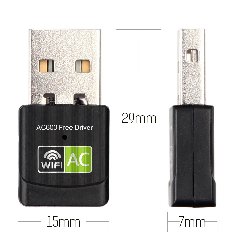 Бесплатный драйвер USB Wifi адаптер 600 Мбит/с Wi-fi 5 ГГц антенна Ethernet ПК Lan ключ AC