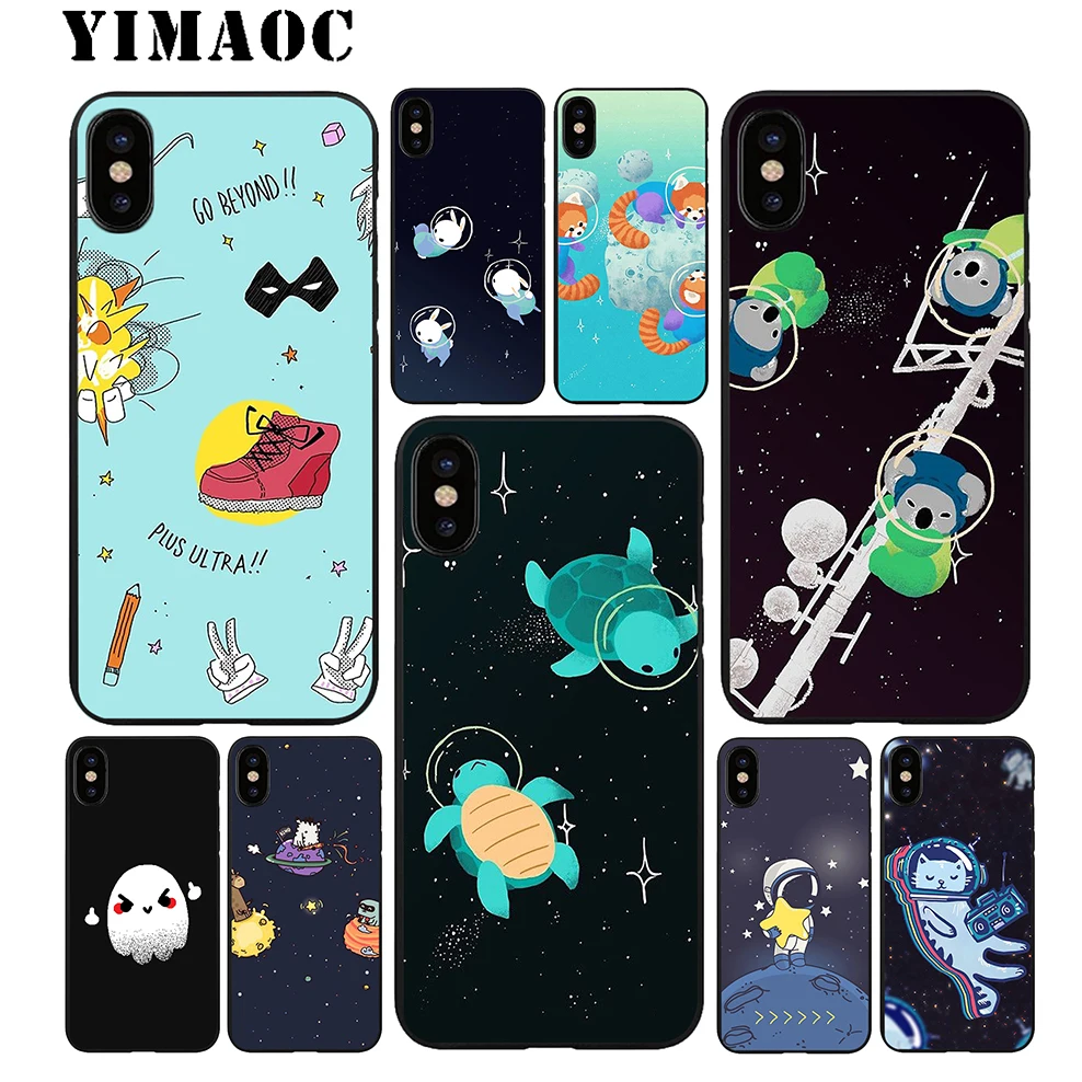 YIMAOC милый мягкий силиконовый чехол для iPhone X или 10 8 7 6 6S Plus 5 5S SE Xr Xs Max |