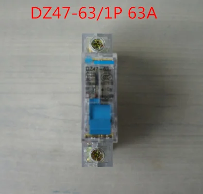 1P Φ/1P 63a C63 240V ~ 50HZ/60HZ MINI Transparent Circuit breaker AC MCB DZ47 63 C Type|circuit ac|safety breakercircuit |