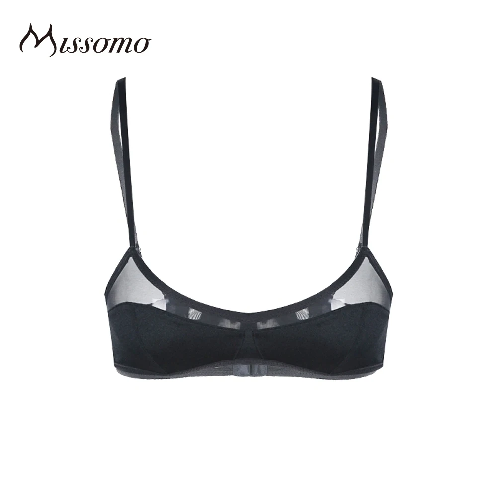Женский кружевной бюстгальтер Missomo широкий Шелковый Бюстгалтер с пуш апом и